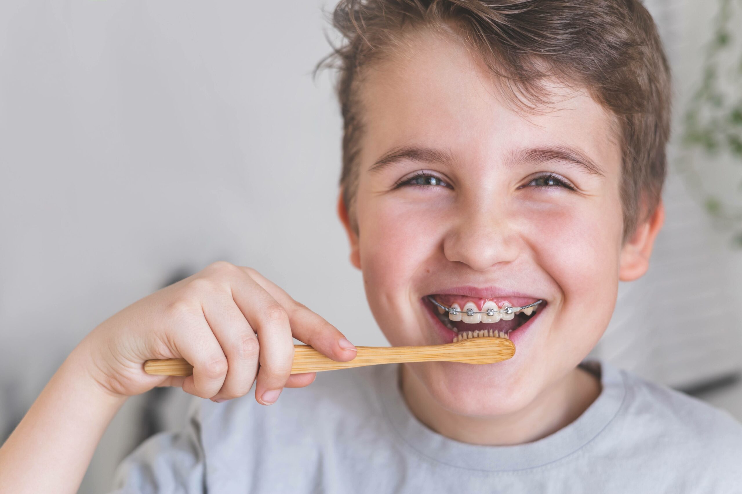 Kid with braces
